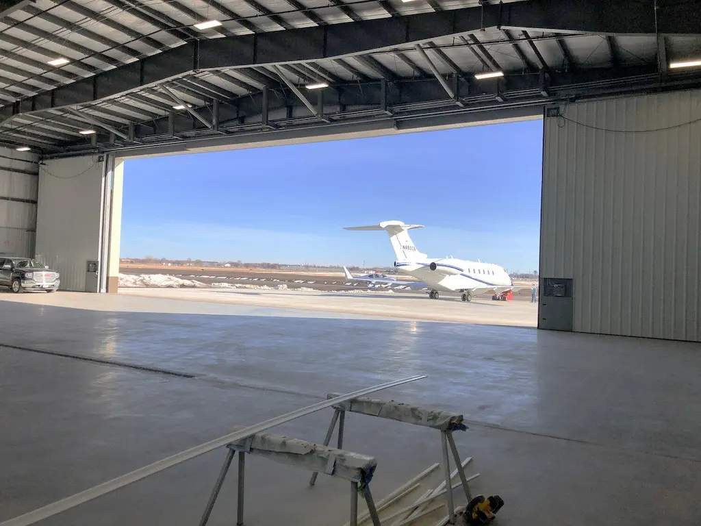 Hangar in Stahlbauweise