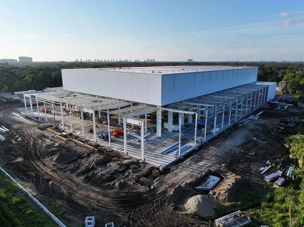 86.5m x 32m x 6.8m Prefabricated steel buildings
