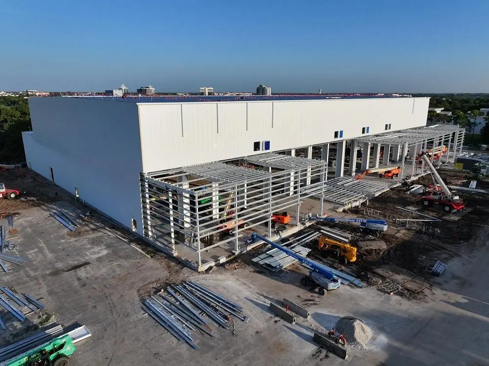 86.5m x 32m x 6.8m Prefabricated steel buildings