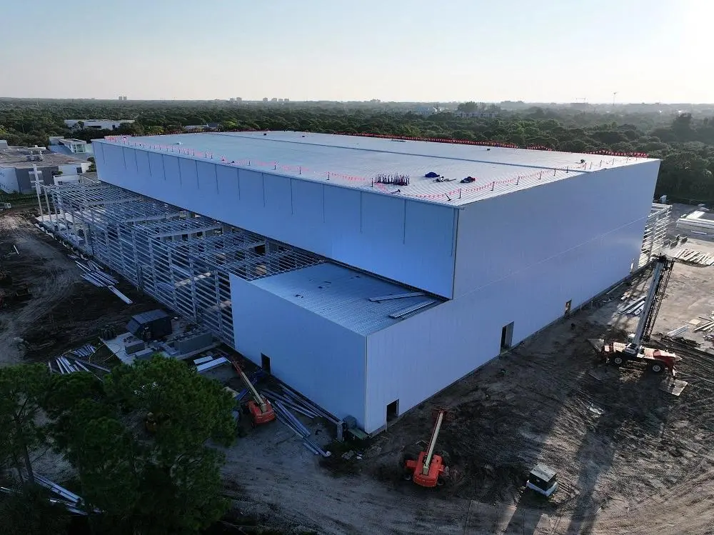 86.5m x 32m x 6.8m Prefabricated steel buildings